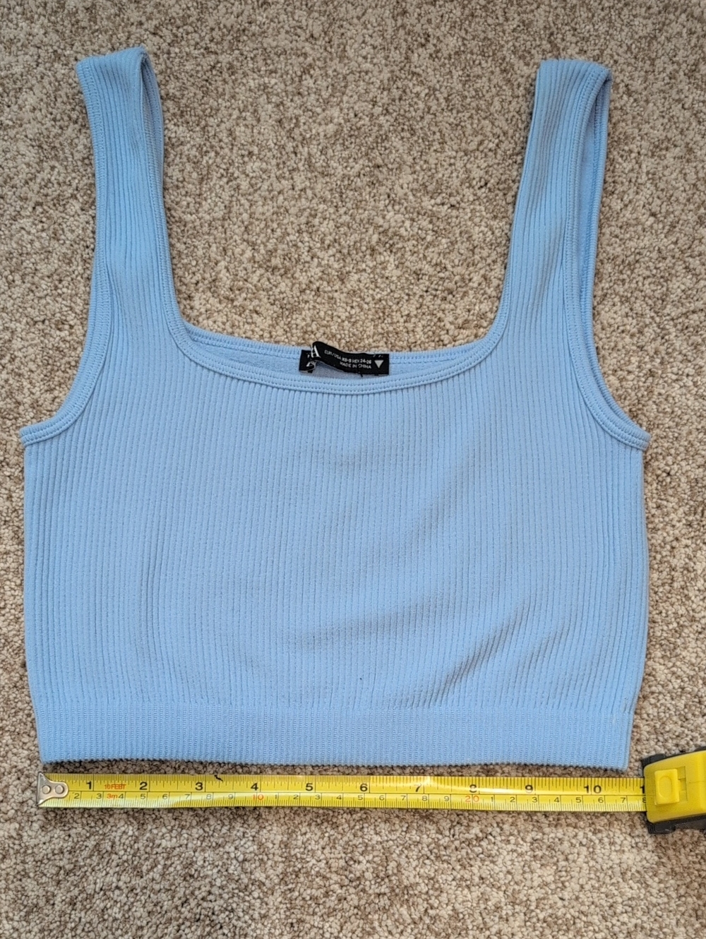 ♻️ Zara Ribbed Crop Tank Top - Picture 3 of 3